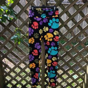 Paw print leggings